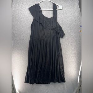 Madison Black One-Shoulder Dress